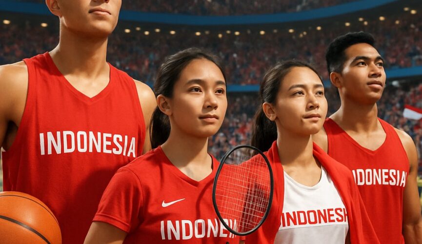 Ilustrasi Tim Indonesia dan Zeusbola: Siap Beraksi di Ajang Dunia